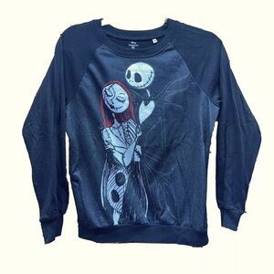 Women’s Medium The Nightmare Before Christmas Disney Sweater Black Long Sleeve